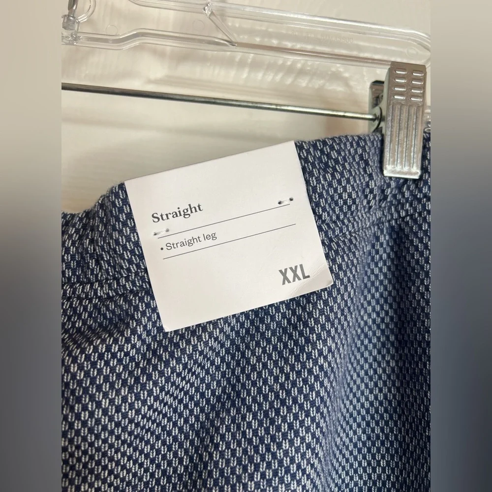 NWT Textured Knit Lounge Men’s Pants - Goodfellow & Co Blue XXL Pockets